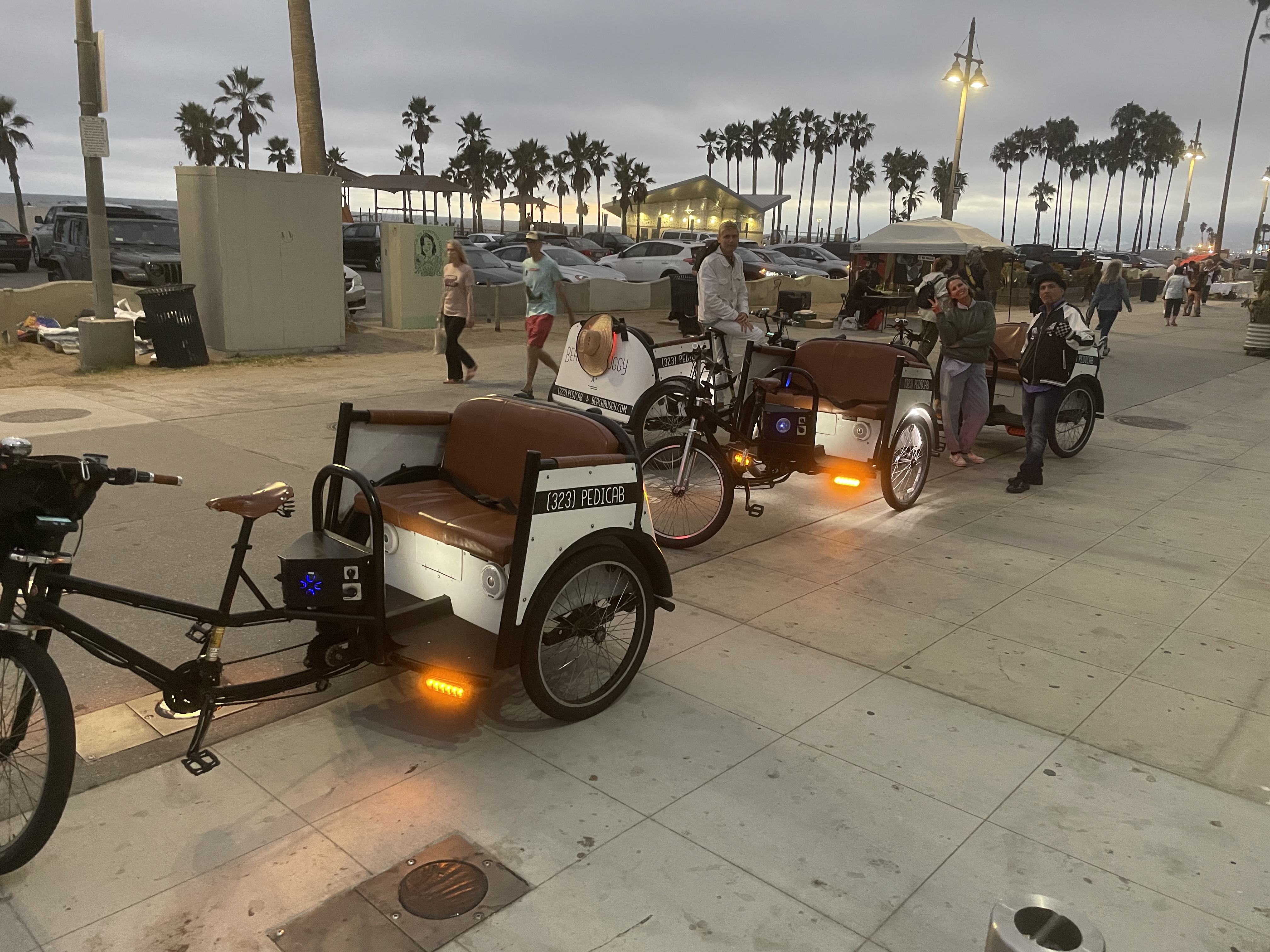 The Beach Buggy crew gathered on Rose Avenue in Venice.