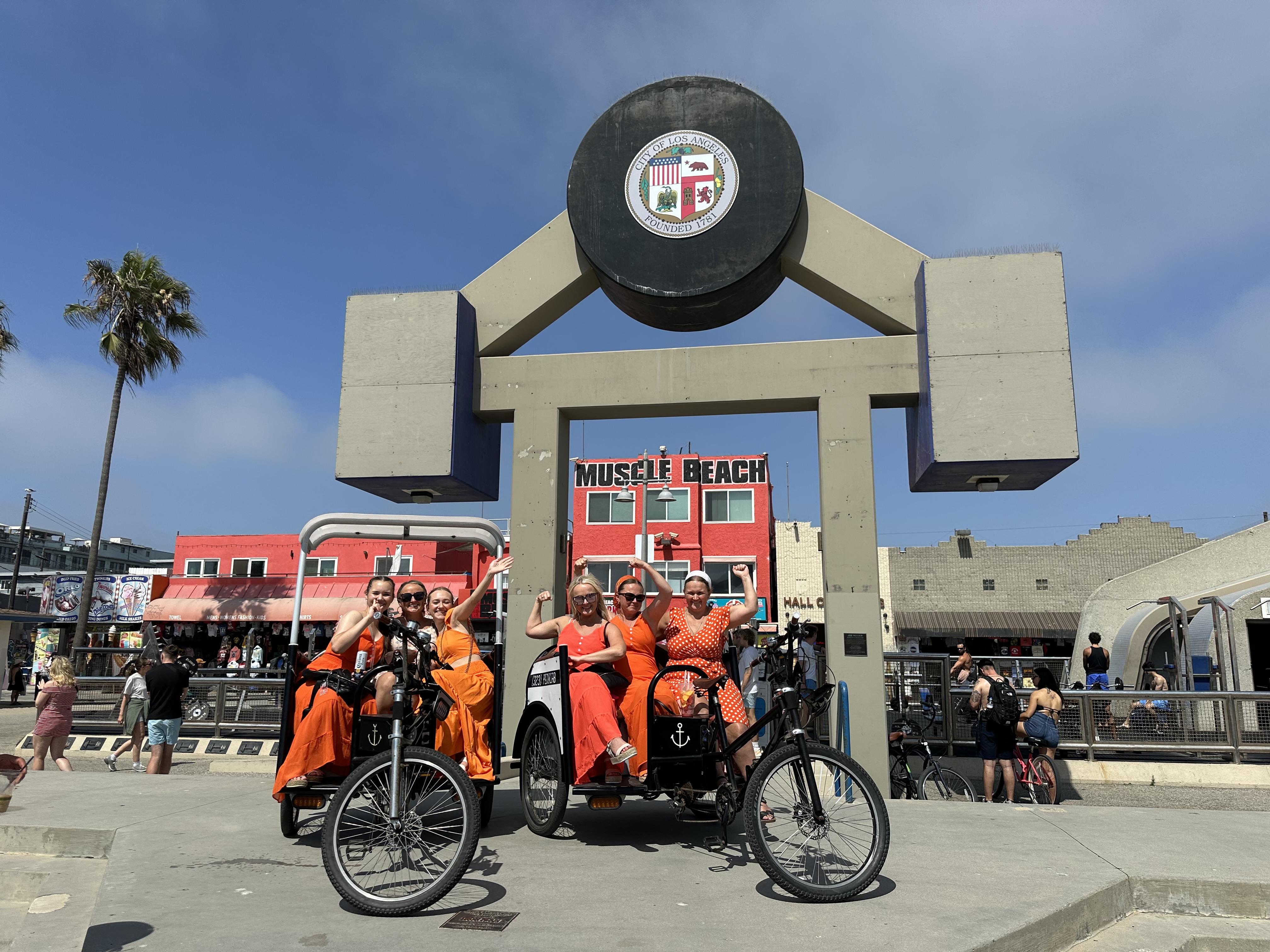 A VIP from Oregon at Muscle Beach in Venice.